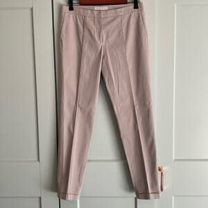 Fabiana Filippi gray piping pleat cuffed trouser pant sz small